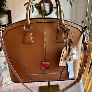 Dooney & Bourke Brown Leather Satchel